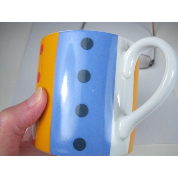 Swid Powell Gene Meyer Stripes Porcelain Ceramic Coffee Mug Thailand - Picture 12 of 12